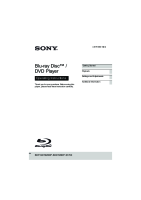 Sony BDP-BX370 - Owners Manual 